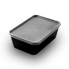 Hộp vuông 1000 ml đen